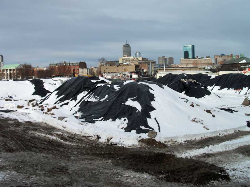 Construction site in Boston, Massachusetts